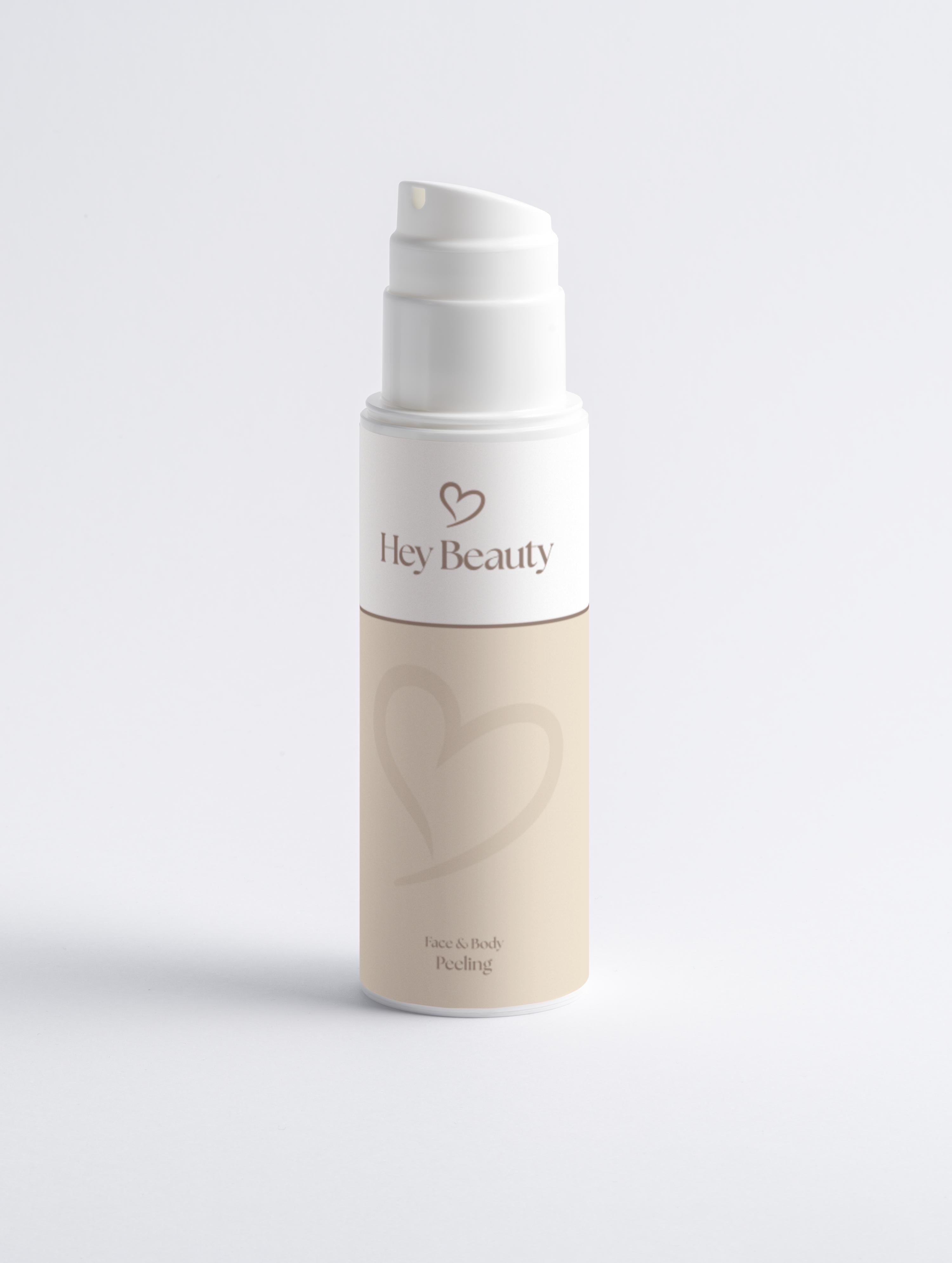 Veganes Body und Face Peeling Hey Beauty Tube