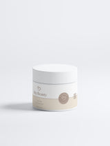 Tonerde-Maske von Hey Beauty, Tiegel mit Logo in der Seitenansicht